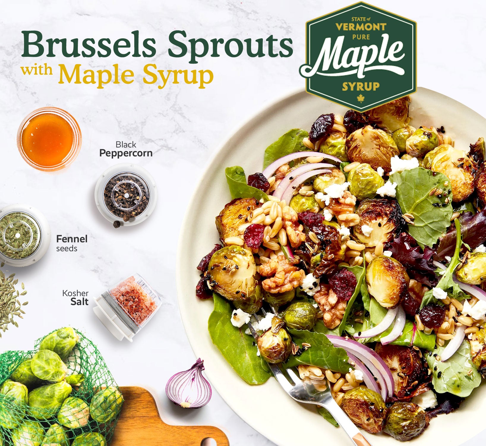 Brussels Sprouts with Maple Syrup